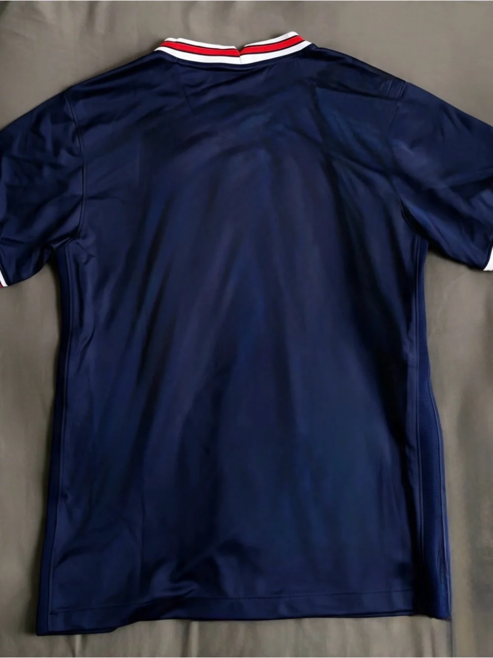 Jordan Navy Blue Paris Saint-Germain Soccer Jersey with Red & White Trim